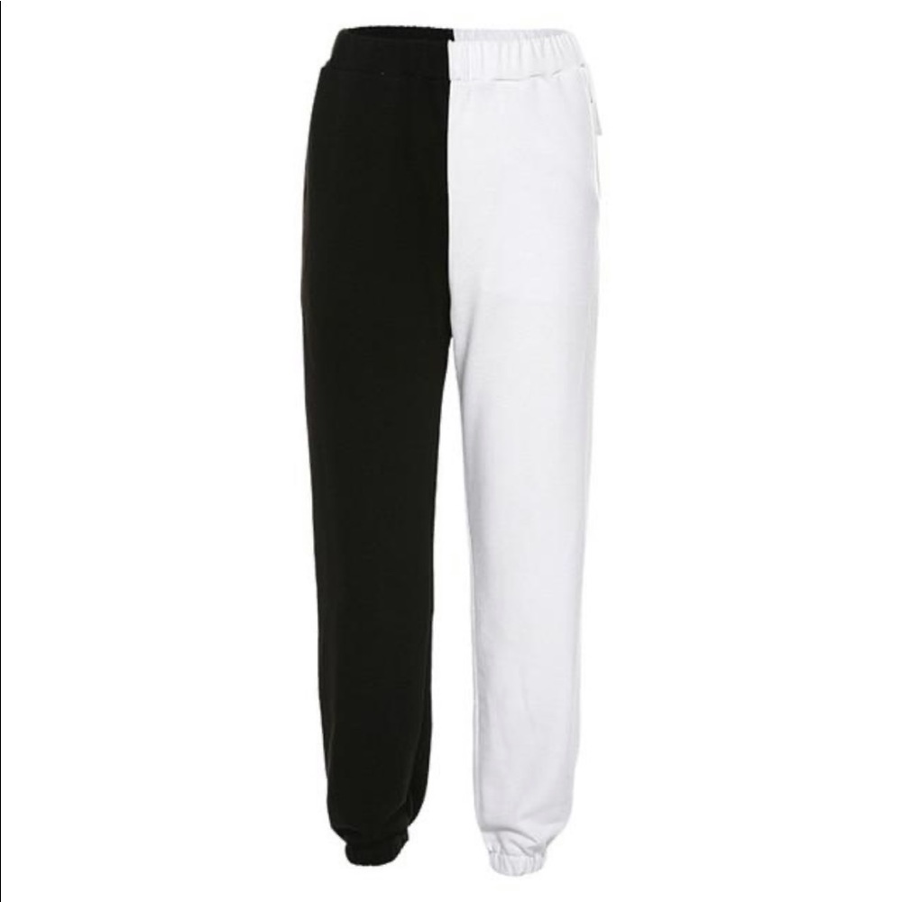 MUSSIER BLACK/WHITE “NEW YORK SWEATPANTS” NWOT